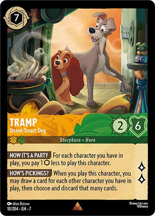 Tramp - Street-Smart Dog 10/204 card from Archazia's Island