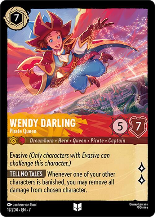Wendy Darling - Pirate Queen 12/204 card from Archazia's Island