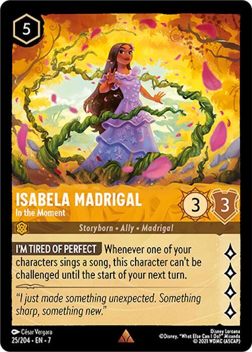 Isabela Madrigal - In the Moment 25/204 card from Archazia's Island