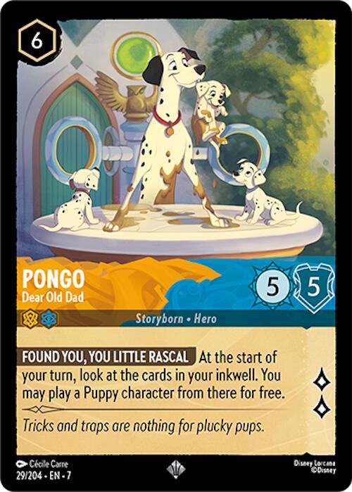 Pongo - Dear Old Dad 29/204 card from Archazia's Island