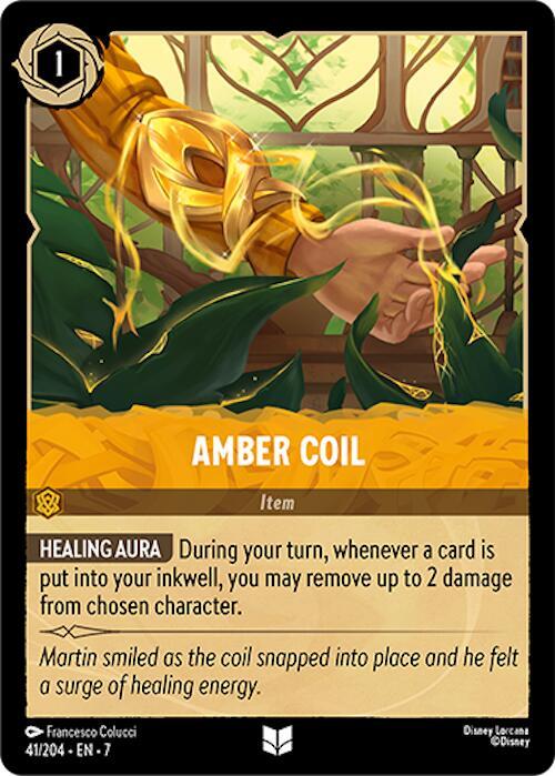 Amber Coil 41/204 card from Archazia's Island