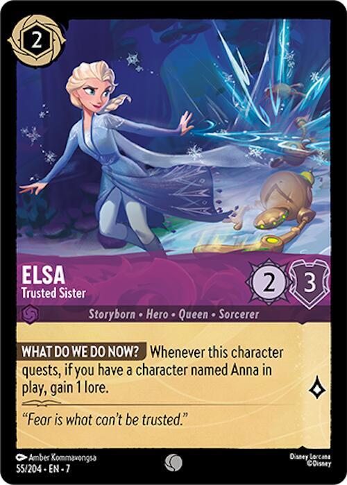 Elsa - Trusted Sister 55/204 card from Archazia's Island