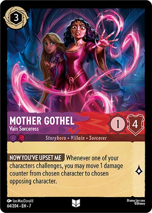 Mother Gothel - Vain Sorceress 64/204 card from Archazia's Island