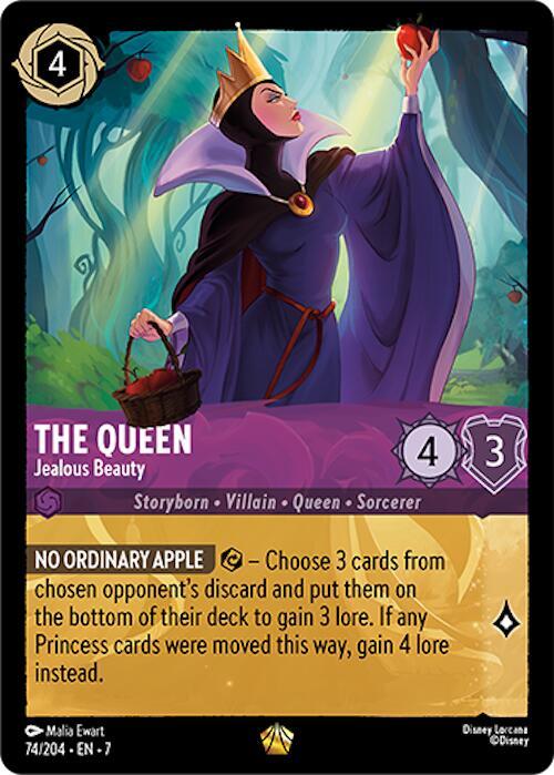 The Queen - Jealous Beauty 74/204 card from Archazia's Island