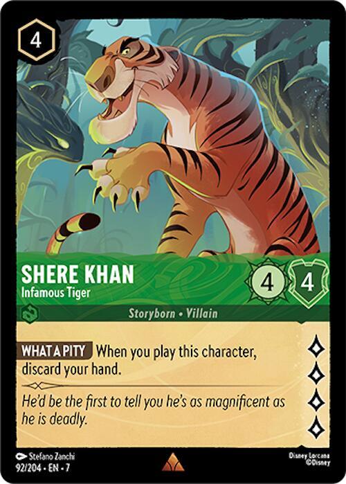 Shere Khan - Infamous Tiger 92/204 card from Archazia's Island
