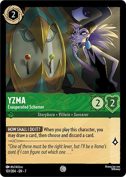 Yzma - Exasperated Schemer 101/204 card from Archazia's Island