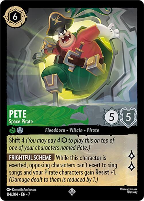 Pete - Space Pirate 114/204 card from Archazia's Island
