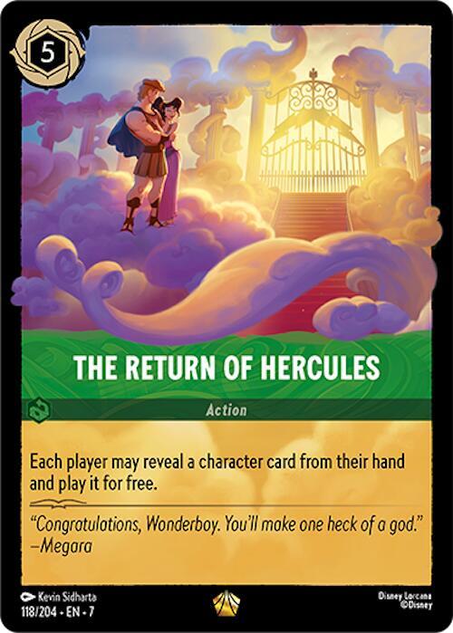 The Return of Hercules 118/204 card from Archazia's Island