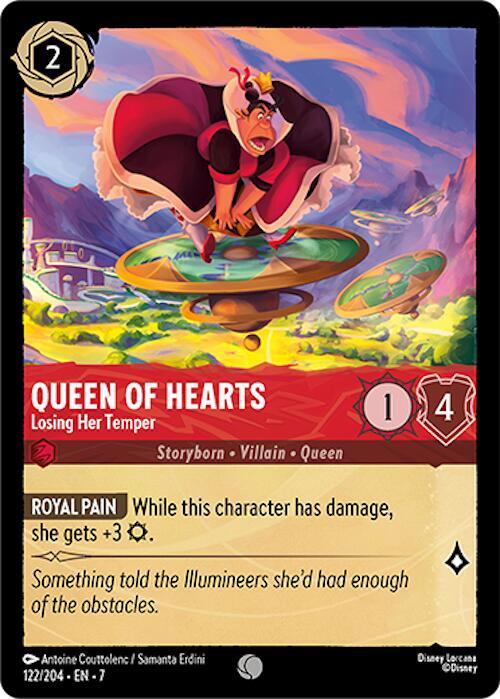Queen of Hearts - Losing Her Temper 122/204 card from Archazia's Island