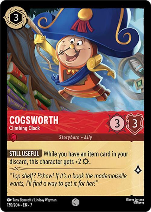 Cogsworth - Climbing Clock 130/204 card from Archazia's Island