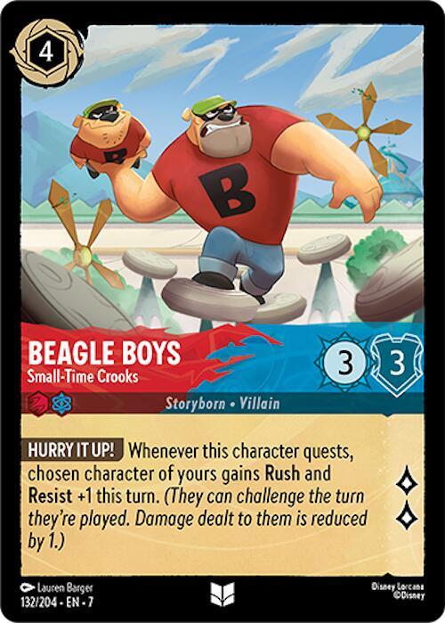 Beagle Boys - Small-Time Crooks 132/204 card from Archazia's Island