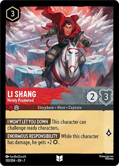 Li Shang - Newly Promoted 133/204 card from Archazia's Island