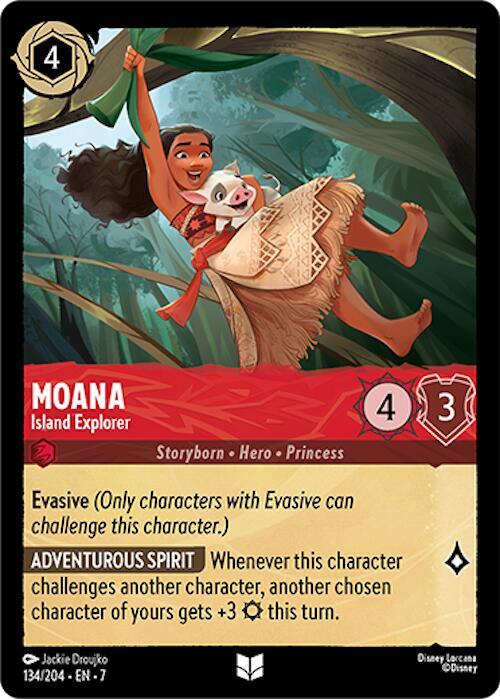 Moana - Island Explorer 134/204 card from Archazia's Island
