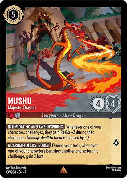 Mushu - Majestic Dragon 137/204 card from Archazia's Island