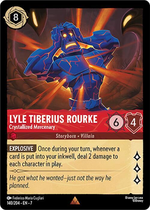 Lyle Tiberius Rourke - Crystallized Mercenary 140/204 card from Archazia's Island