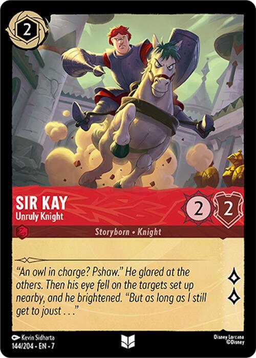 Sir Kay - Unruly Knight 144/204 card from Archazia's Island