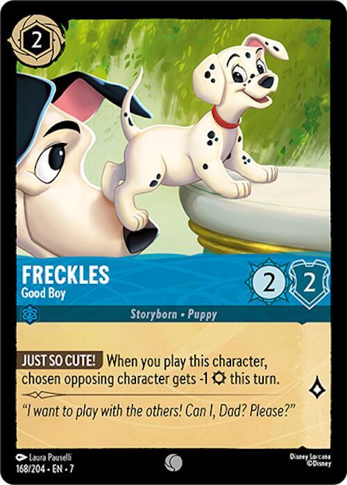 Freckles - Good Boy 168/204 card from Archazia's Island