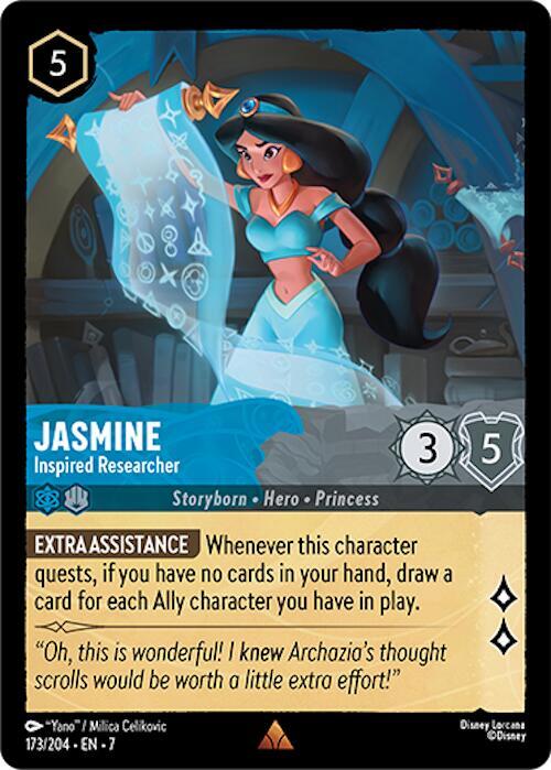 Jasmine - Inspired Researcher 173/204 card from Archazia's Island