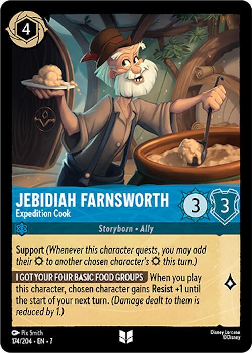 Jebidiah Farnsworth - Expedition Cook 174/204 card from Archazia's Island