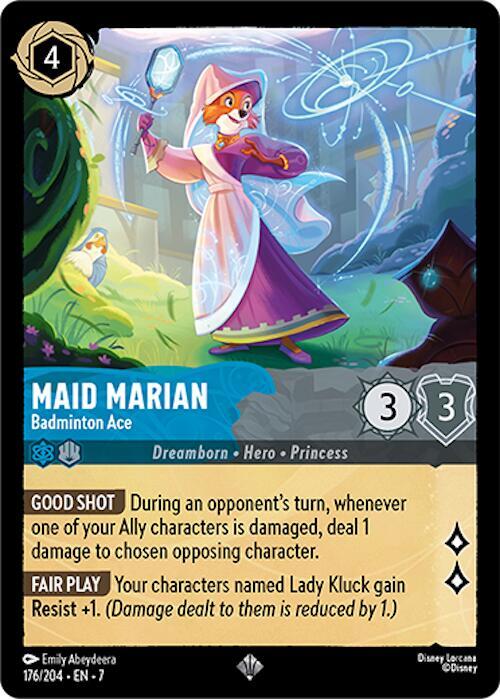 Maid Marian - Badminton Ace 176/204 card from Archazia's Island