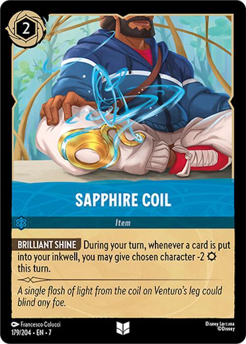 Sapphire Coil 179/204 card from Archazia's Island