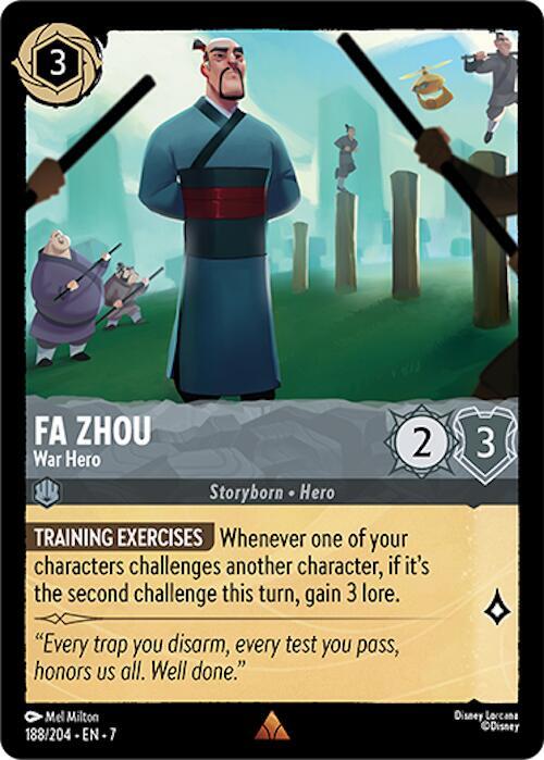 Fa Zhou - War Hero 188/204 card from Archazia's Island
