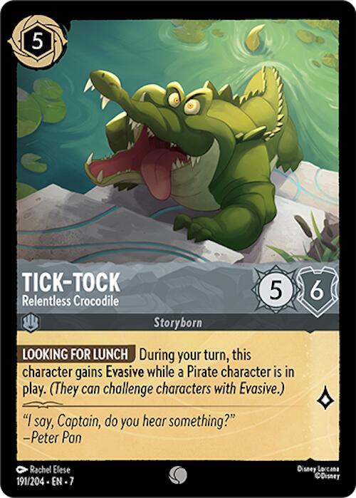 Tick-Tock - Relentless Crocodile 191/204 card from Archazia's Island