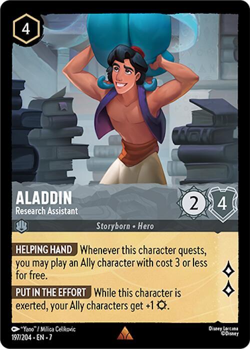 Aladdin - Research Assistant 197/204 card from Archazia's Island
