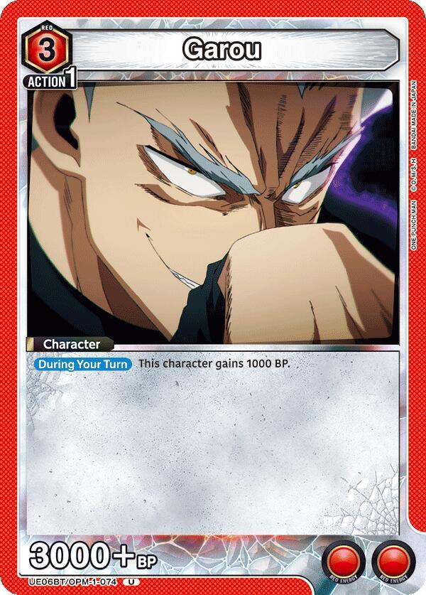 Garou UE06BT/OPM-1-074 card from UE06BT: One Punch Man