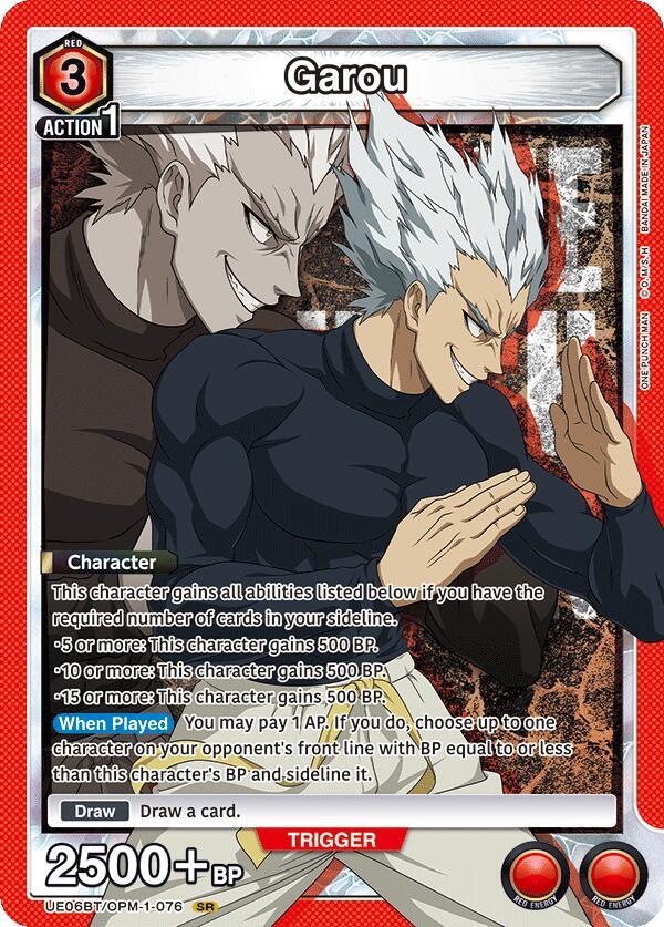 Garou UE06BT/OPM-1-076 card from UE06BT: One Punch Man