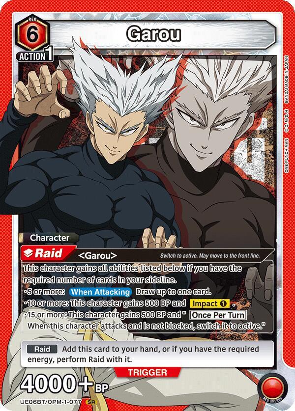 Garou UE06BT/OPM-1-077 card from UE06BT: One Punch Man