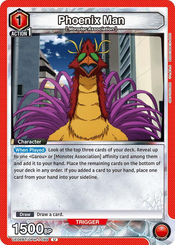 Phoenix Man UE06BT/OPM-1-089 card from UE06BT: One Punch Man