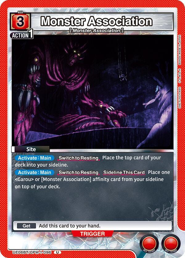 Monster Association UE06BT/OPM-1-096 card from UE06BT: One Punch Man