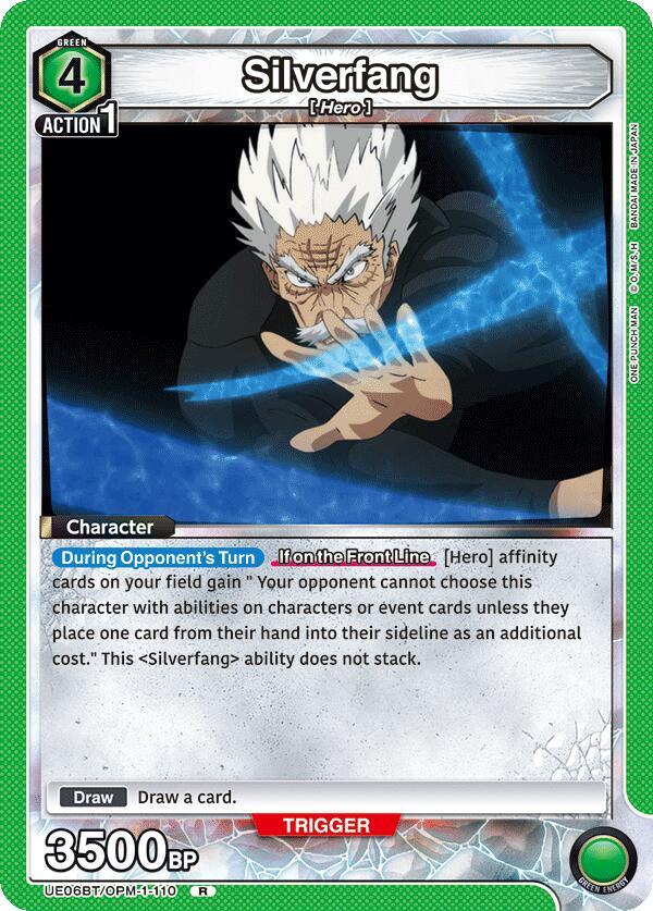 Silverfang UE06BT/OPM-1-110 card from UE06BT: One Punch Man