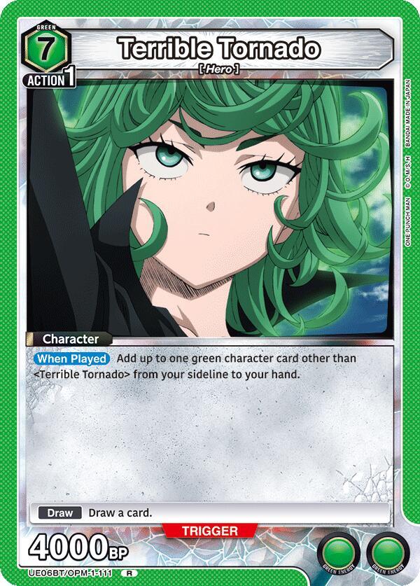 Terrible Tornado UE06BT/OPM-1-111 card from UE06BT: One Punch Man