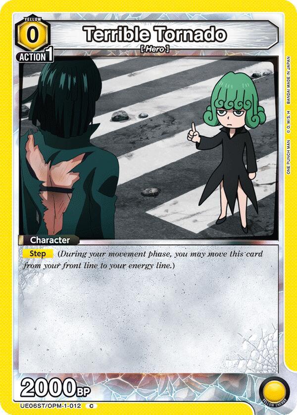 Terrible Tornado UE06ST/OPM-1-012 card from UE06ST: One Punch Man Starter Deck