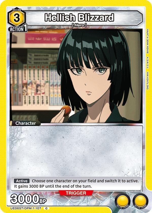 Hellish Blizzard UE06ST/OPM-1-107 card from UE06ST: One Punch Man Starter Deck