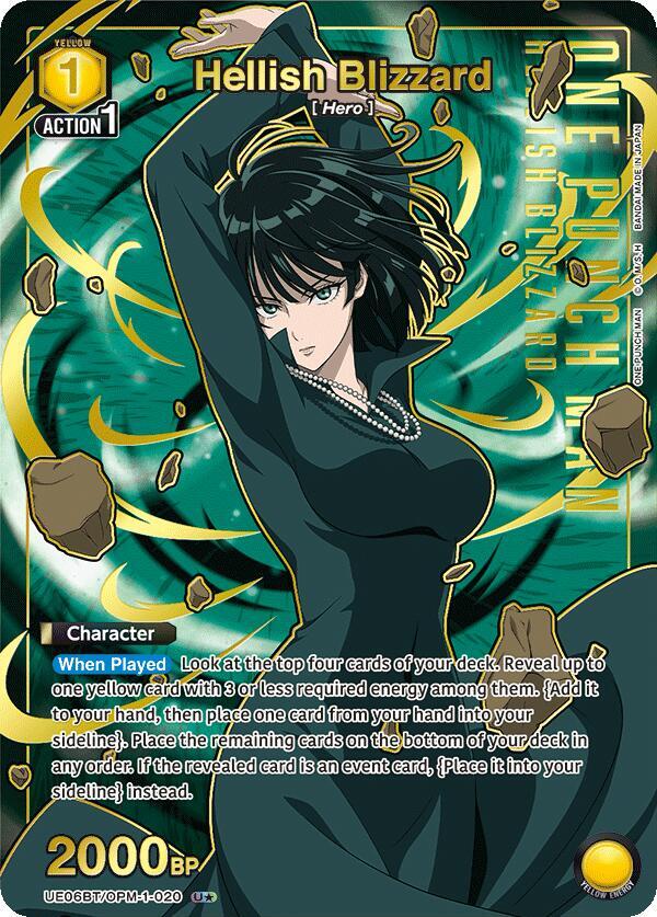 Hellish Blizzard (U*) UE06BT/OPM-1-020 card from UE06BT: One Punch Man
