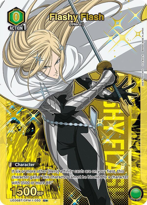 Flashy Flash (U*) UE06BT/OPM-1-050 card from UE06BT: One Punch Man
