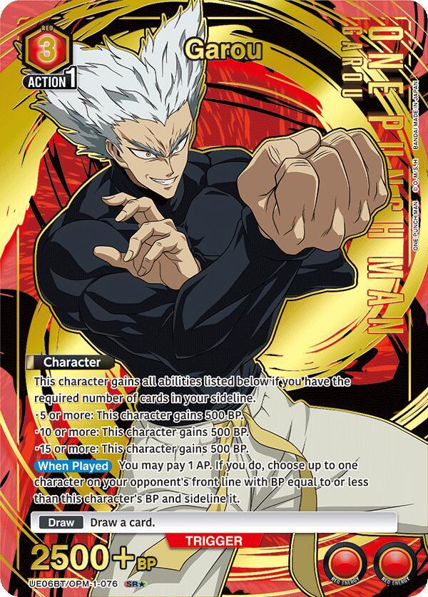 Garou (SR*) UE06BT/OPM-1-076 card from UE06BT: One Punch Man