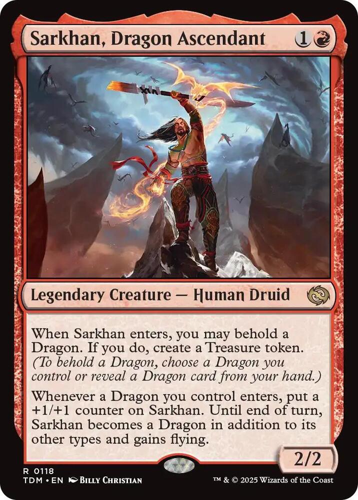 Sarkhan, Dragon Ascendant 118 card from Tarkir: Dragonstorm