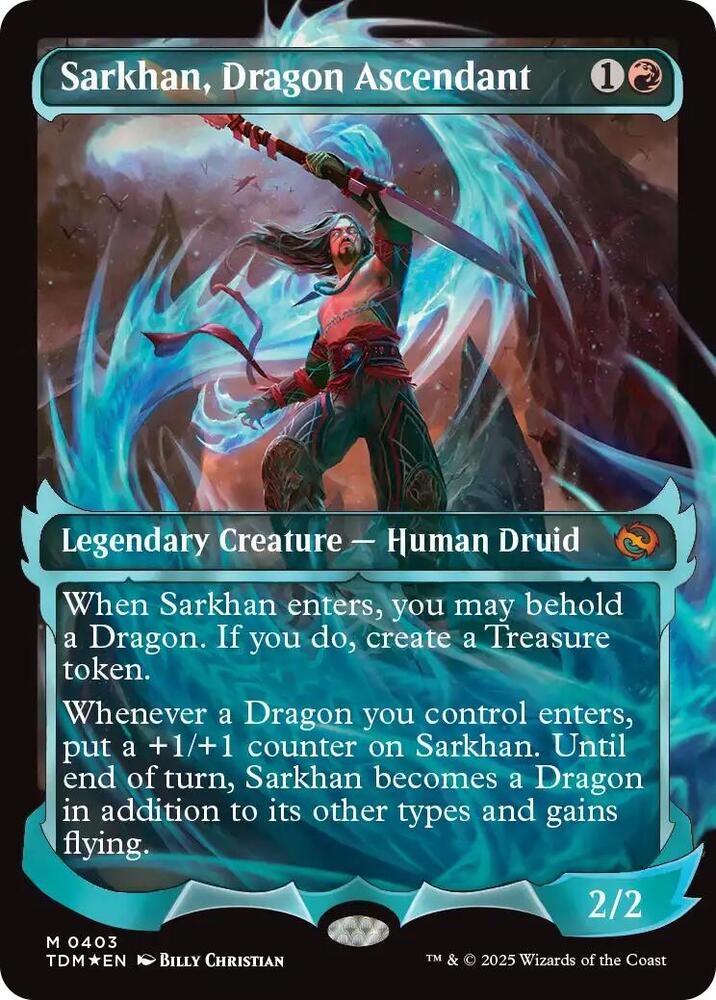Sarkhan, Dragon Ascendant (Showcase) 403 card from Tarkir: Dragonstorm