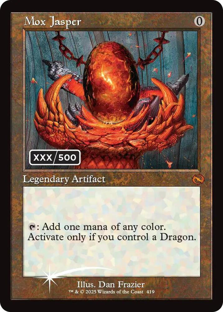 Mox Jasper (Serial Numbered) 419 card from Tarkir: Dragonstorm