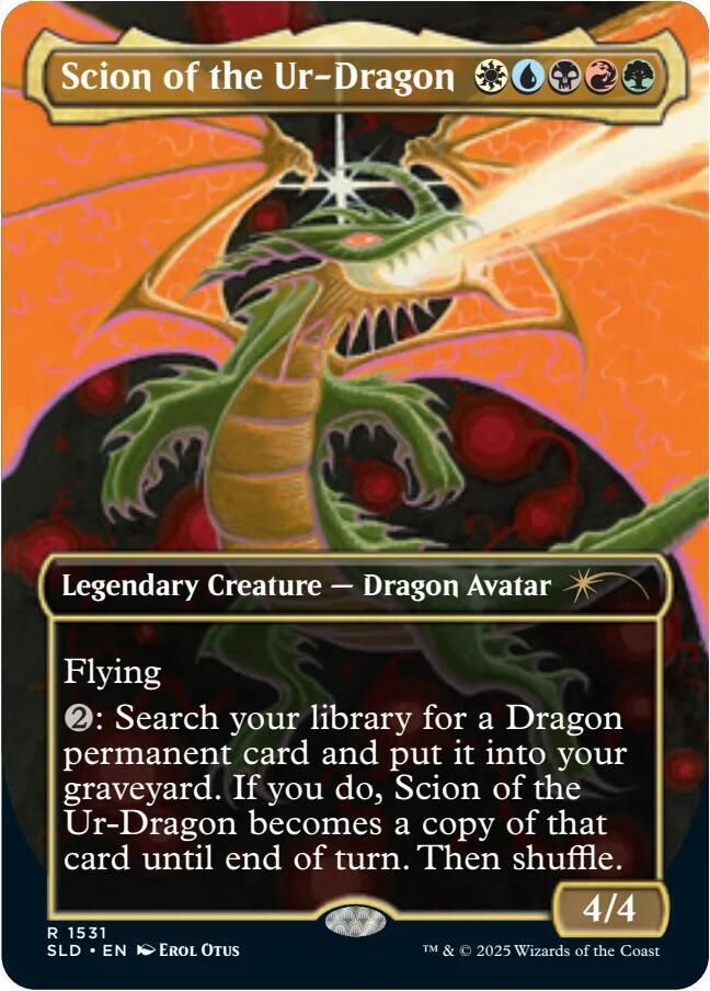 Scion of the Ur-Dragon (Rainbow Foil) 1531 card from Secret Lair Drop Series