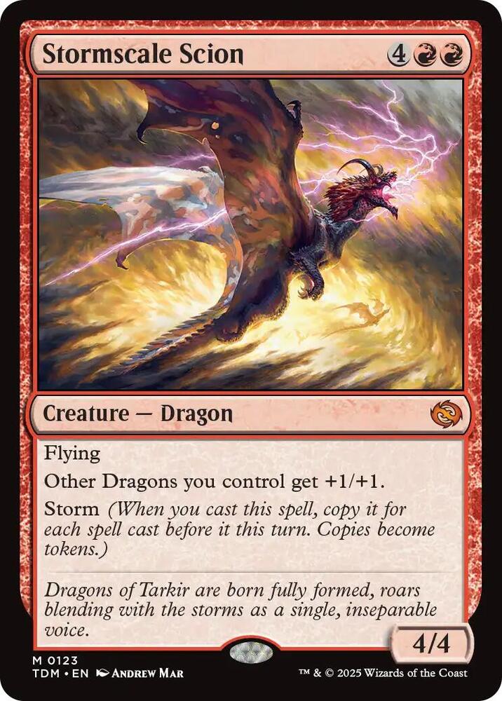Stormscale Scion 123 card from Tarkir: Dragonstorm