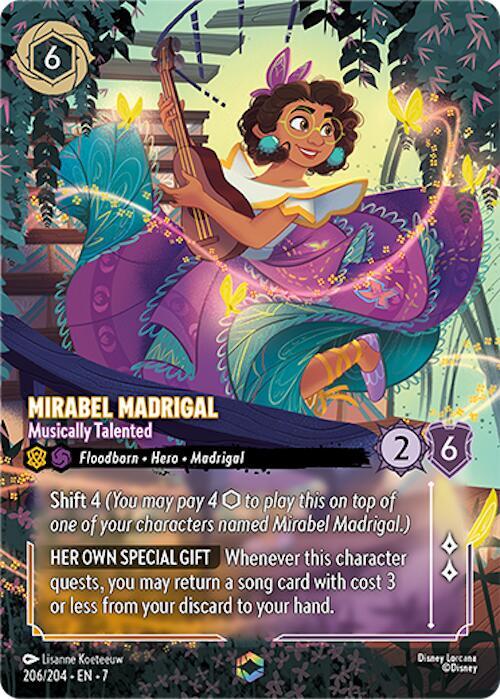 Mirabel Madrigal - Musically Talented (Enchanted) 206/204 card from Archazia's Island