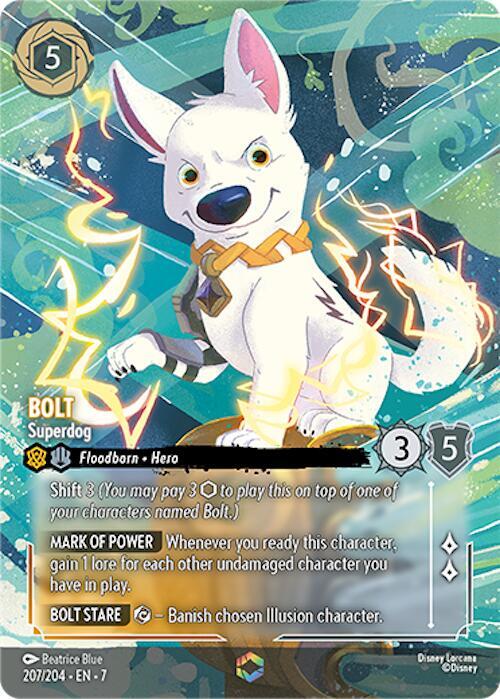 Bolt - Superdog (Enchanted) 207/204 card from Archazia's Island