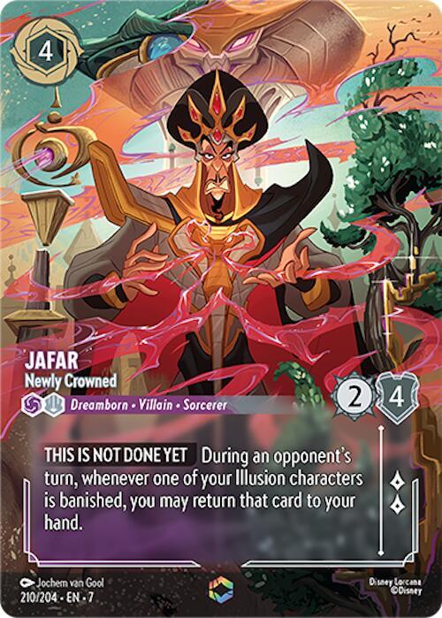 Jafar - Newly Crowned (Enchanted) 210/204 card from Archazia's Island
