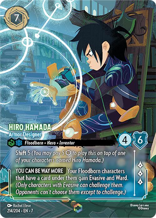 Hiro Hamada - Armor Designer (Enchanted) 214/204 card from Archazia's Island
