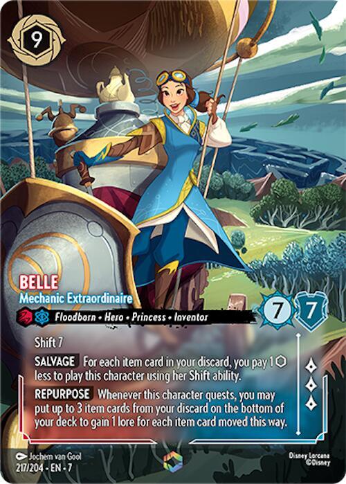 Belle - Mechanic Extraordinaire (Enchanted) 217/204 card from Archazia's Island